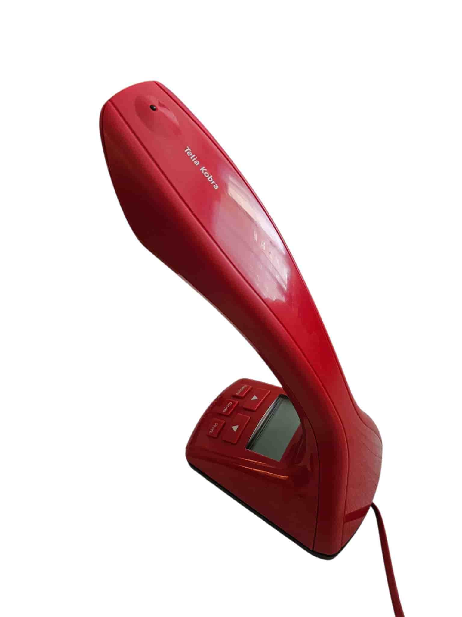 Kobra Röd Telefon med Knappsats (Telia)