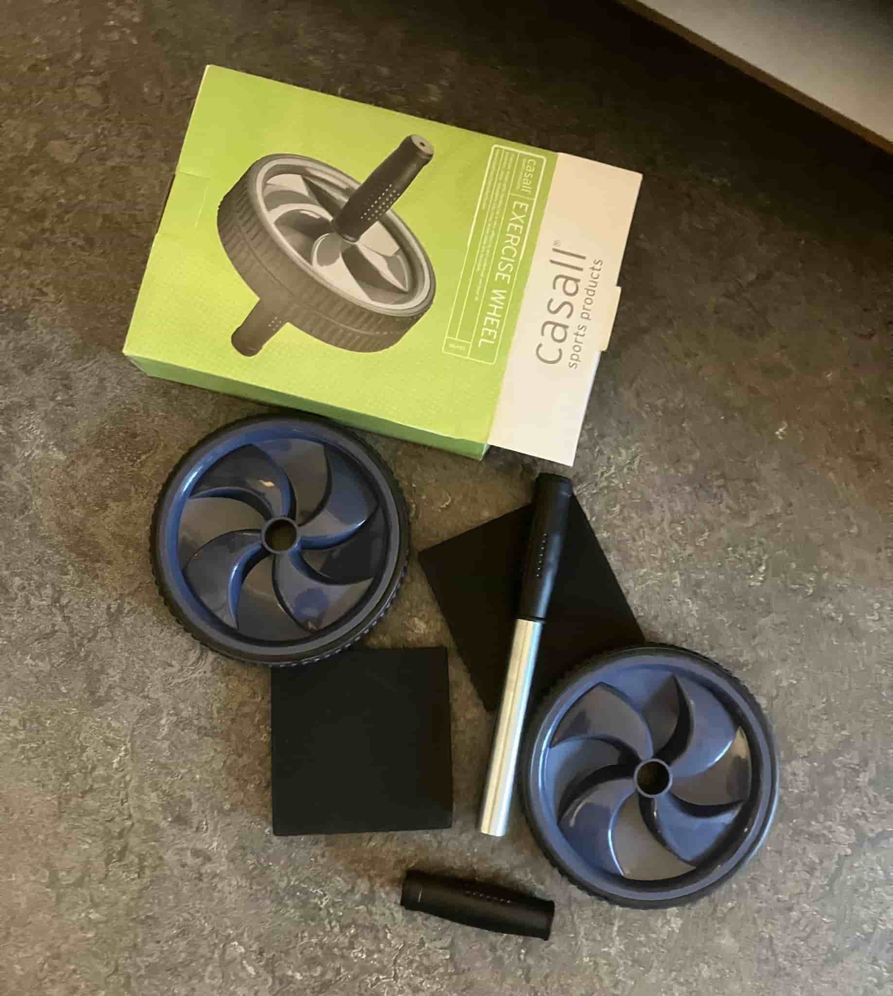 Oanvänt Casall träningshjul för mage och rygg exercise wheel träning