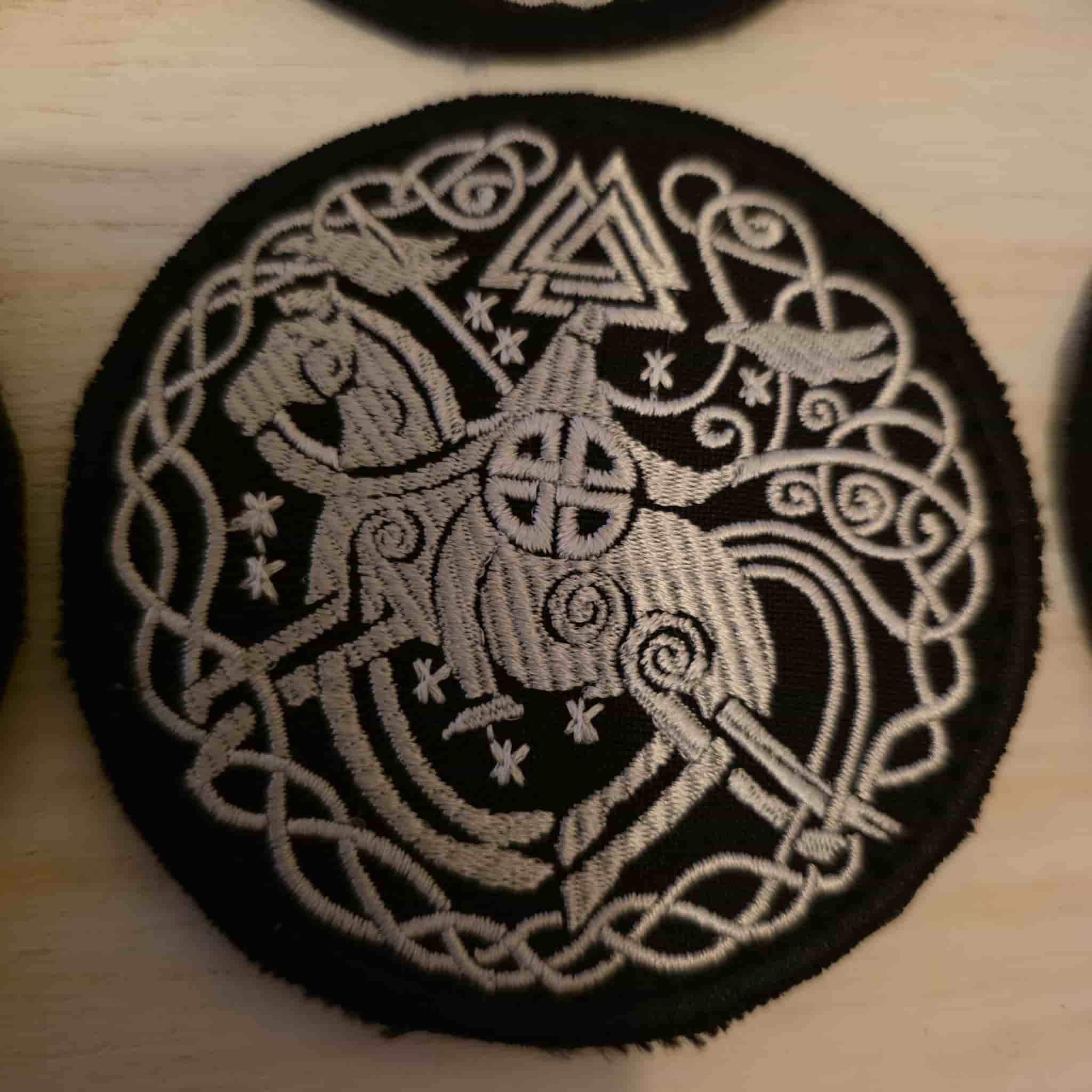 8 st Tygmärken med Vikingamotiv