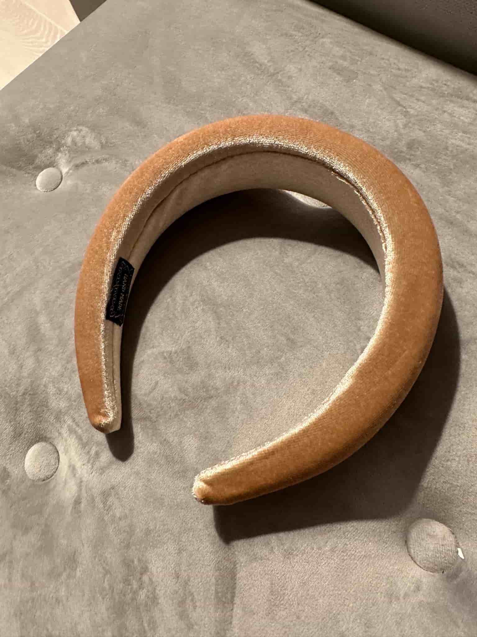 Handmade beige hårband