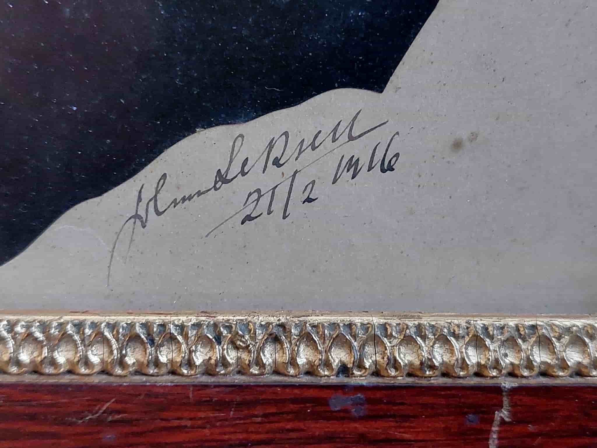 Inglasad siluett, år 1916