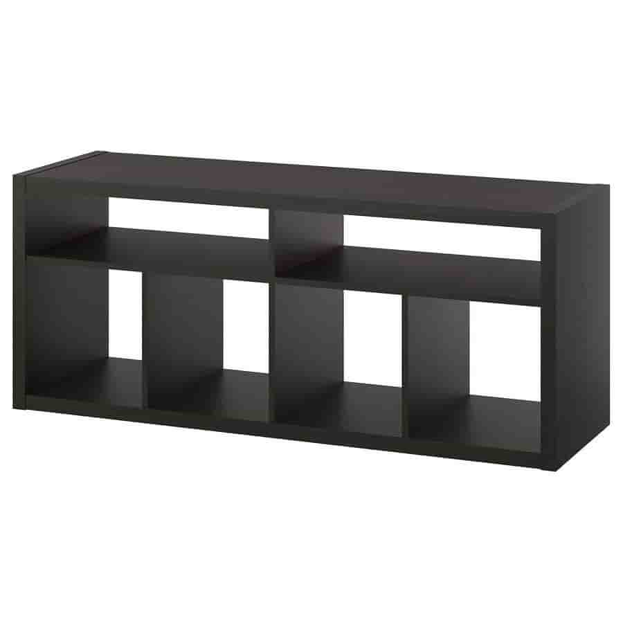 TV-bänk/hylla, svartbrun