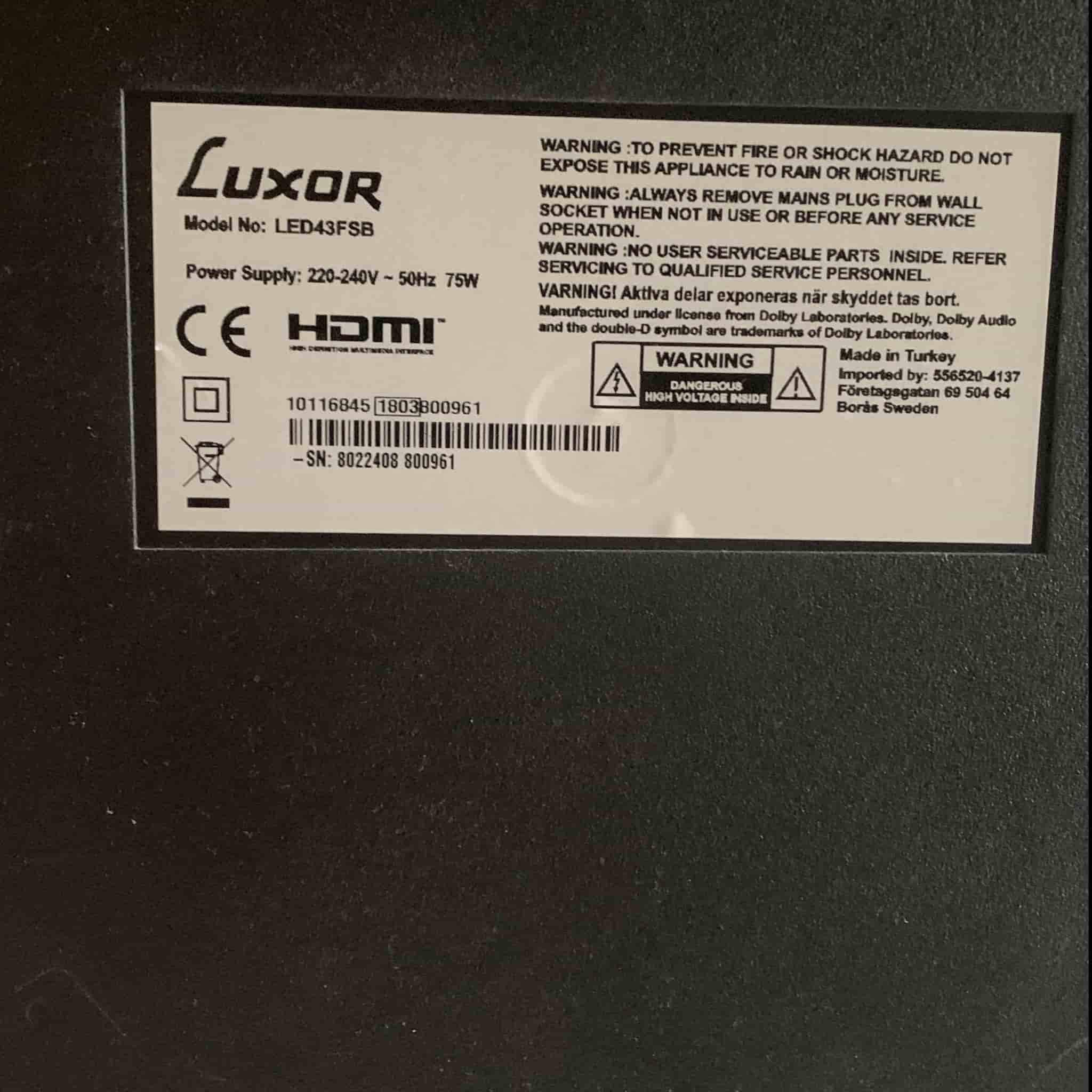 Luxor LED43FSB 43-tums Full HD (1920x1080) Smart TV