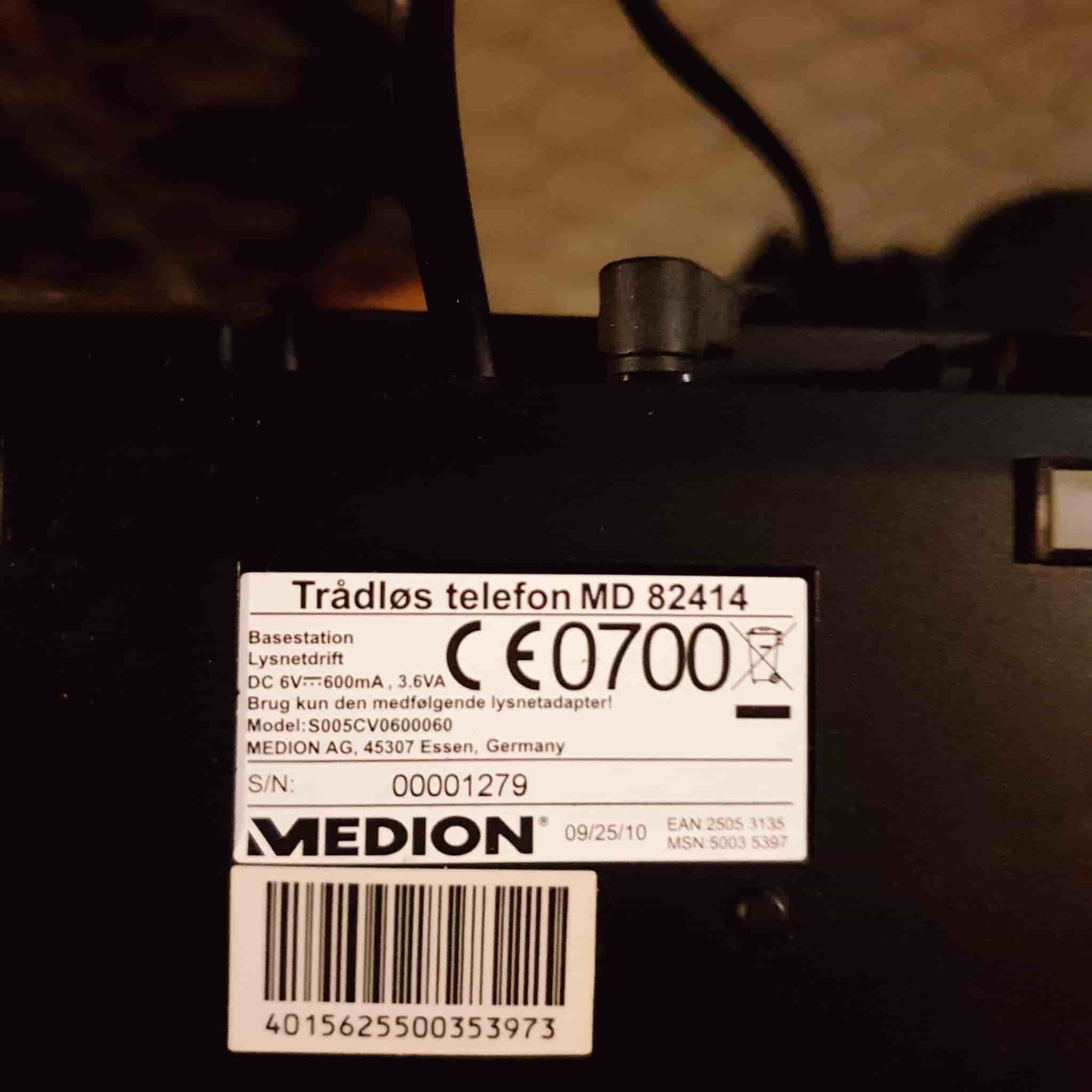 Trådlös Telefon Medion MD 82414