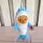 Nanco Seal Plush Figure In Blue Sea Outfit With Tags 24 cm