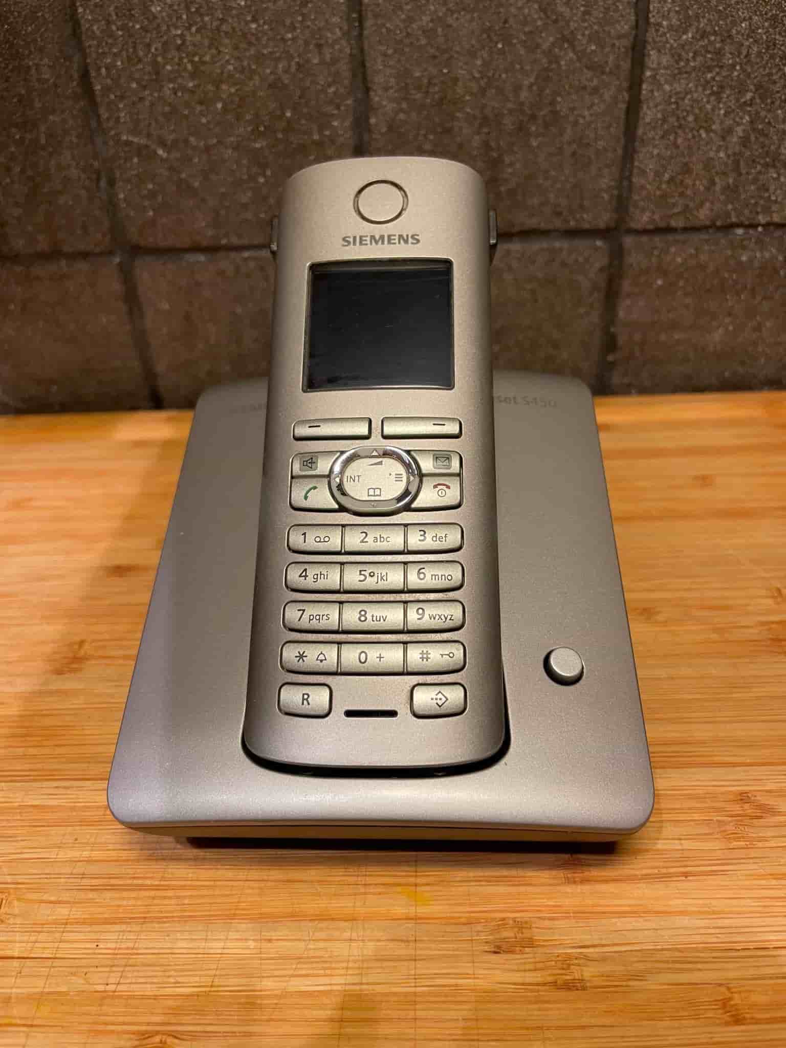 Siemens Gigaset S450 trådlös telefon – fullt fungerande