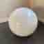 Stor vit glasskula/lampa glob