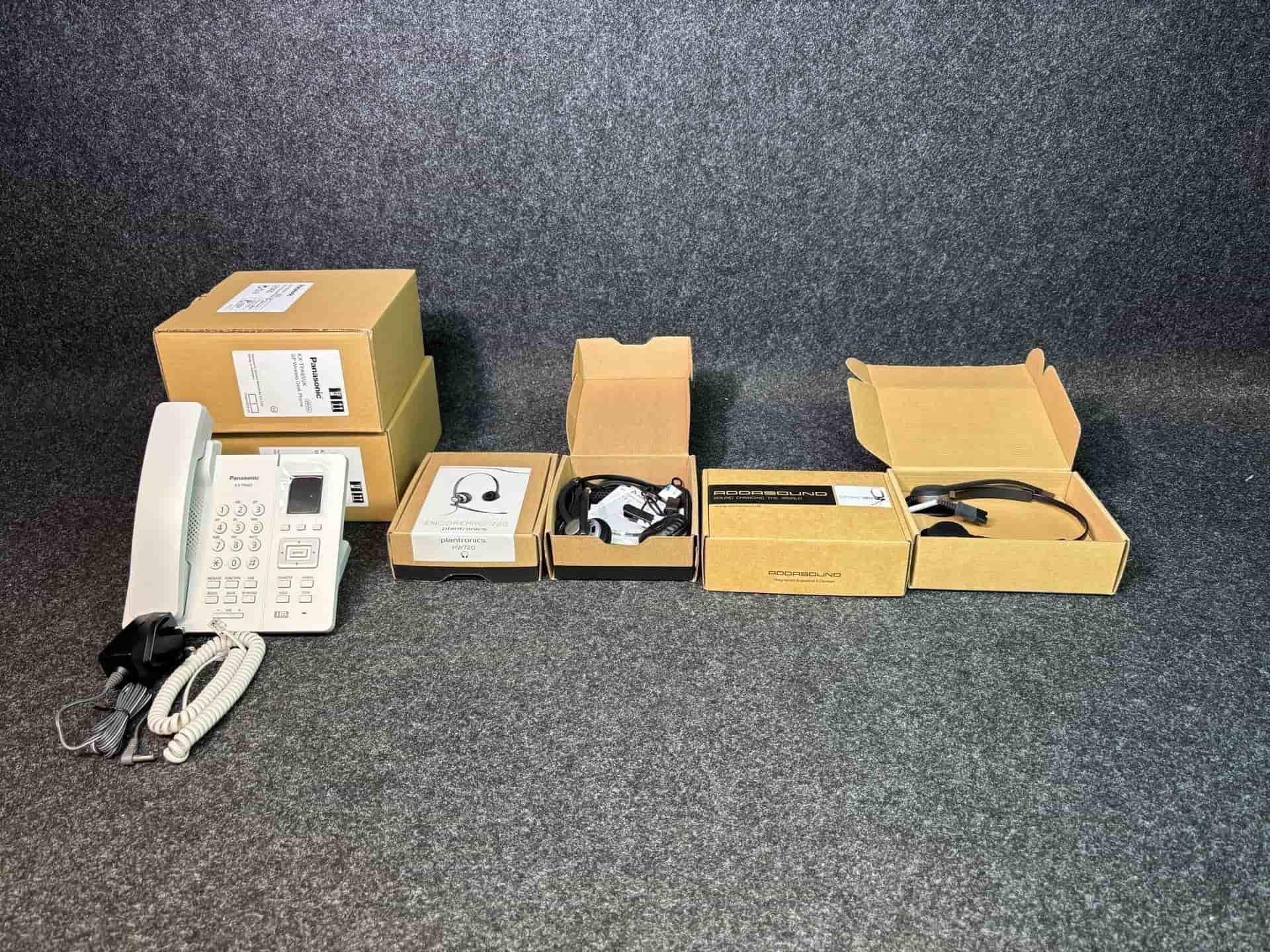 Panasonic SIP Phone KX-TPA65UK + Plantronics HW720 + Addasound Crystal 2802