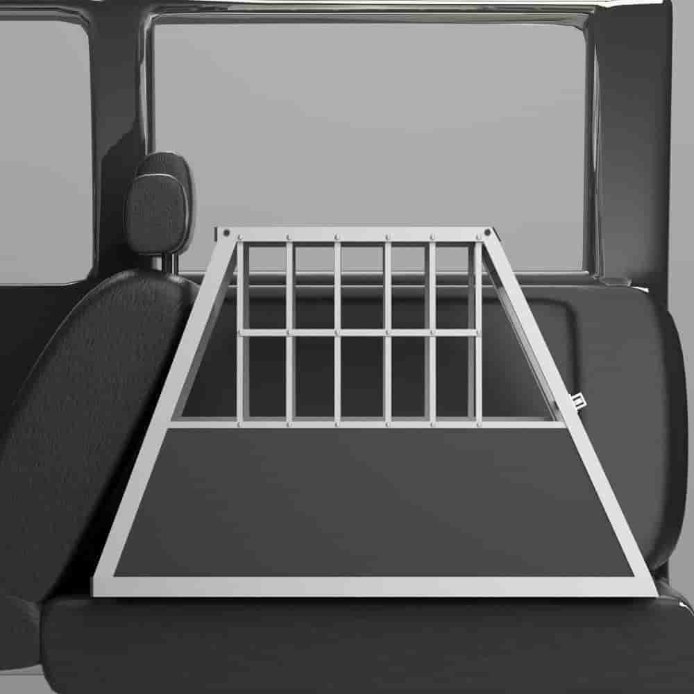 Fyndpris Hundbur Aluminium transportbur hundbox 90 trapets.