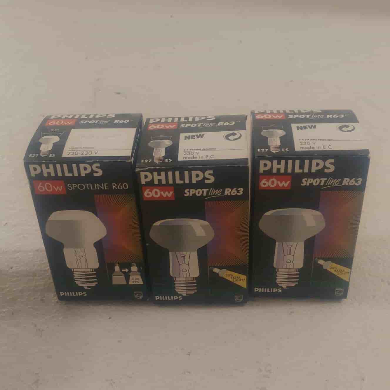 Philips Spotline R50, R60, R63 och PAR16 Halogenlampor