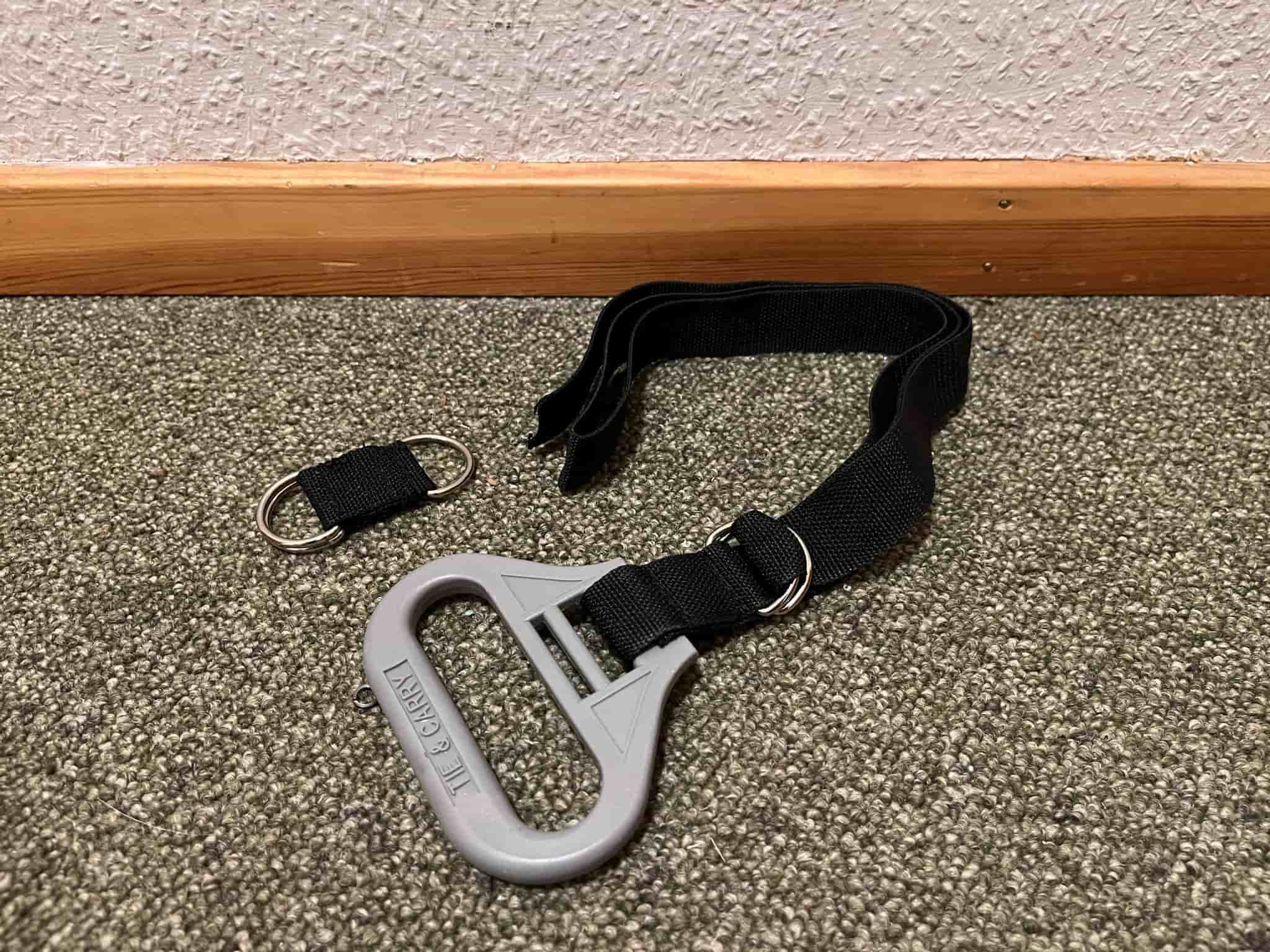 TIE & CARRY Bärrem med Handtag,Bärhandtag,Bärsele,Sele,Bäranordning–Nya/Oanvända