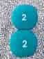 Hantlar 2x2 kg , neopren, som nya, i kartongen