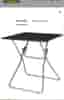 IKEA Svart Hopfällbart Bord - 67x67 cm