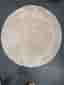 Rund beige Badrumsmatta