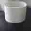 Oval lampskärm i tyg, vit lin, mätt se bilder
