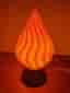 Snygg bordslampa "Soft Ice" i unik design, orange