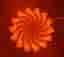 Snygg bordslampa "Soft Ice" i unik design, orange