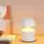 Bordslampa i svampdesign i metal