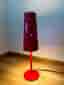 Ikea Tallvik bordslampa / fönsterlampa, röd, Design Anne Nilsson