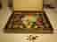 Kina Schack, Chinese Chequers, gammalt Lemeco - Merit, Komplett mb-b/mf