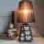 Bordslampa I stengods Ego stengods ateljé 1960 vintage Sweden tablelamp
