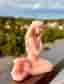 Kristall i Rosa Opal Sjöjungfru syren mermaid Carving