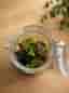 Handgjort terrarium i glasburk
