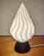 Snygg bordslampa "Soft Ice" i unik design, vit