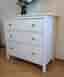 HEMNES Byrå med 3 lådor, vitbets, 108x96 cm