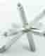 Glasbord med underrede i metall