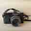 Olympus OM-1 35mm filmkamera med 50mm f/1.8 Zuiko-objektiv – vintage