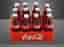 Coca-Cola 12st flaskor + Back (tot: 13 delar) Coke Cola miniatyr dockskåp