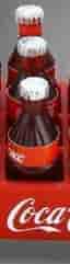 Coca-Cola 12st flaskor + Back (tot: 13 delar) Coke Cola miniatyr dockskåp