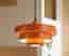 Taklampa i orange metall 70-tal