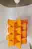 Retro taklampa i orange plast – Space Age / 60–70-tal