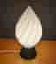 Bordslampa "Flame" i unik design, vit