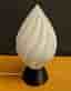 Bordslampa "Flame" i unik design, vit