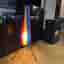 Retro string raketlampa med stativ 50-tal