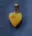 HJÄRTA I BÄRNSTEN som smyckeshänge RAV GENUINE BALTIC AMBER HEART N 1