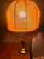 Retro lampskärm med fransar – Gul/Orange 60-70-tal