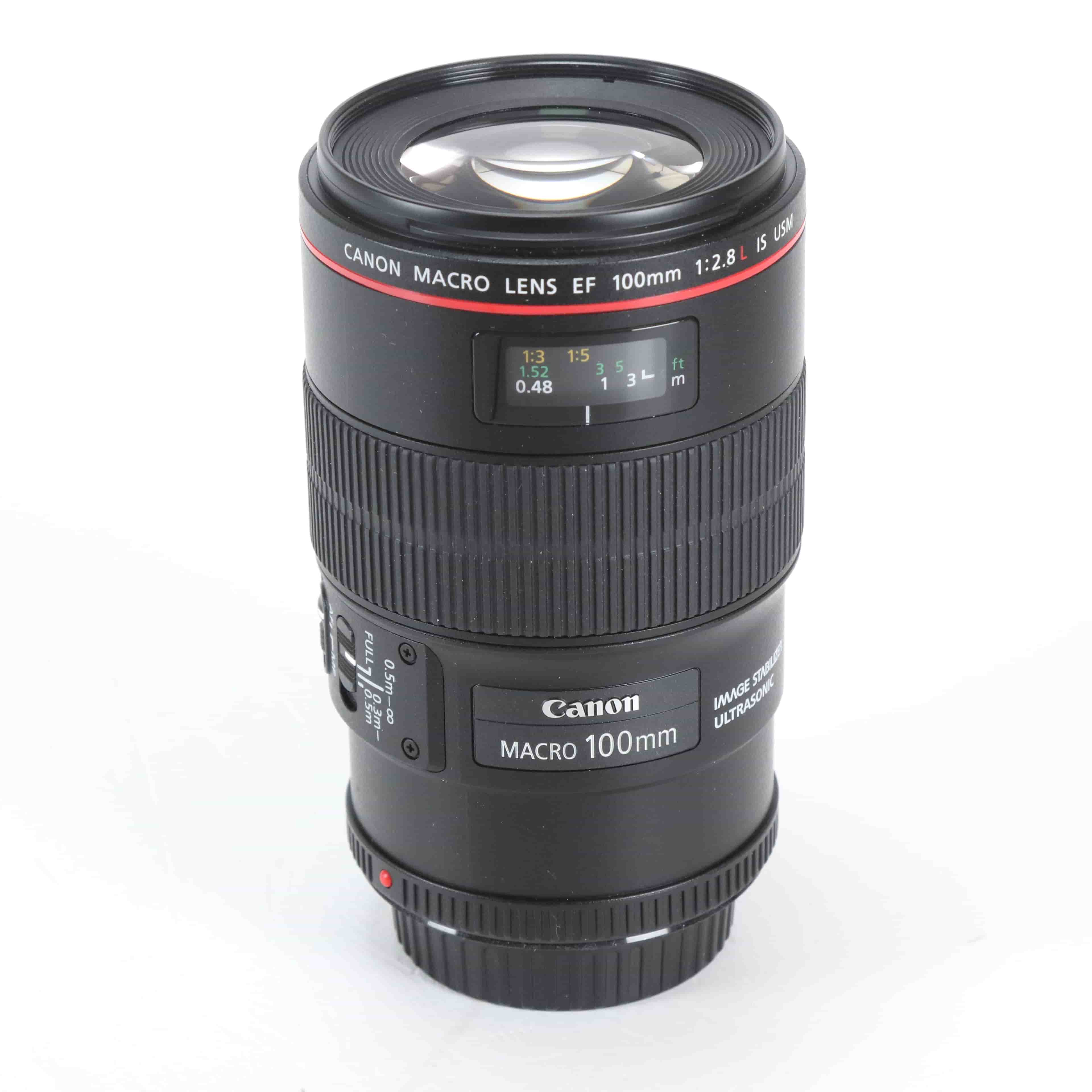 USED Canon EF 100mm f2.8L Macro IS USM Lens