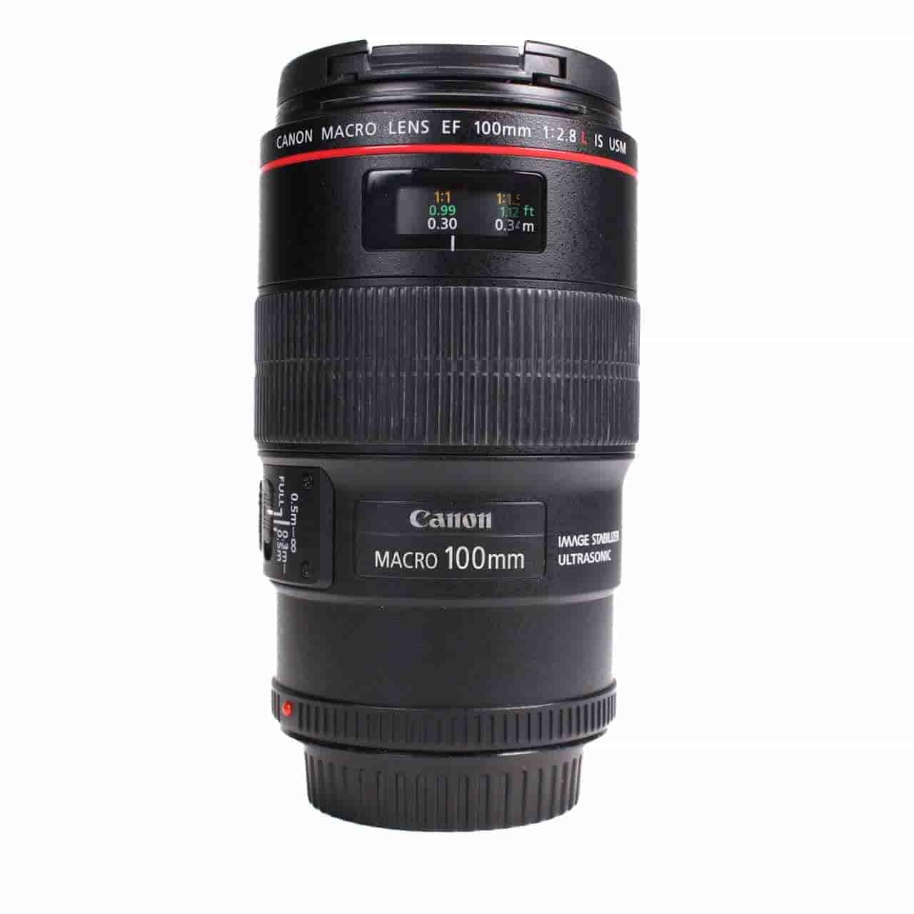 USED Canon EF 100mm f2.8L Macro IS USM Lens