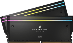 Corsair 64GB (2x32GB) DDR5 6600MHz CL32 Dominator Titanium RGB Svart