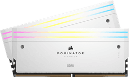 Corsair 32GB (2x16GB) DDR5 6000MHz CL30 Dominator Titanium RGB Vit