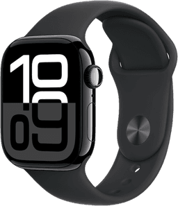 Apple Watch Series 10 (46mm) Aluminium Sport M/L Gagatsvart LTE