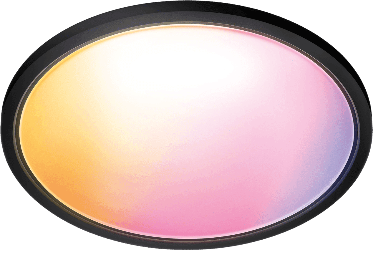 WiZ SuperSlim Taklampa Svart RGB 400mm