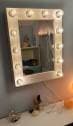 Sminkspegel Chloe 43,5x55.5cm, 12lampor, Dimmer,