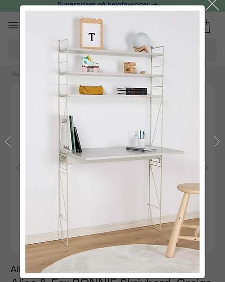 vägghängt skrivbord