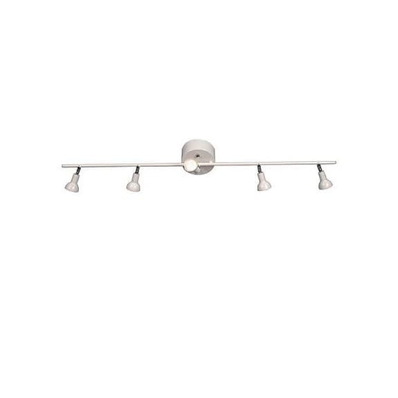 Nya oanvända takspotar vita 100 cm, 5 ljuskällor (ingår)