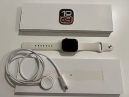 Apple Watch Series 10 GPS 42 mm med rosé sportband - S/M